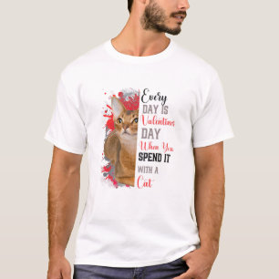 T-shirt La Saint-Valentin des femmes Chat Mère Maman Propr
