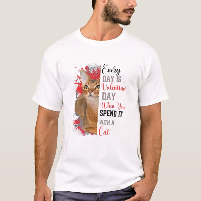 T-shirt La Saint-Valentin des femmes Chat Mère Maman Propr (Devant)