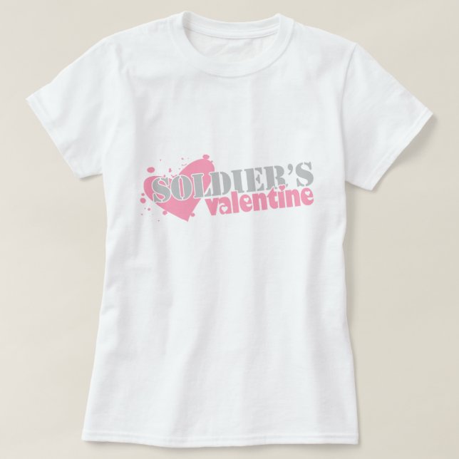 T-shirt La Saint-Valentin du soldat (Design devant)