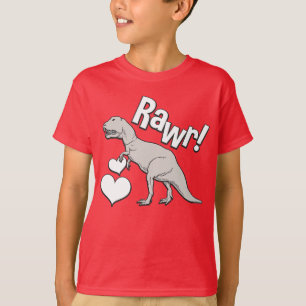 T-shirt La Saint-Valentin du Tyrannosaurus T Rex de Rawr