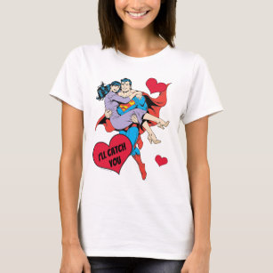 T-shirt La Saint-Valentin Superman   Je vais vous attraper