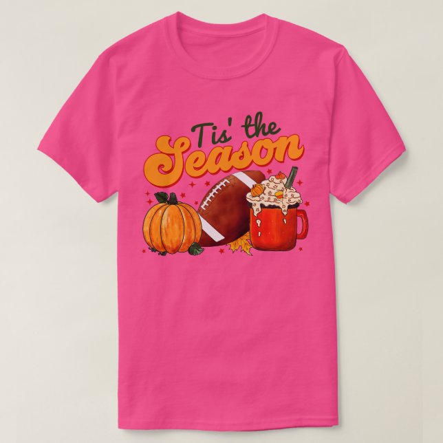 T-shirt la saison automne citrouille (Design devant)