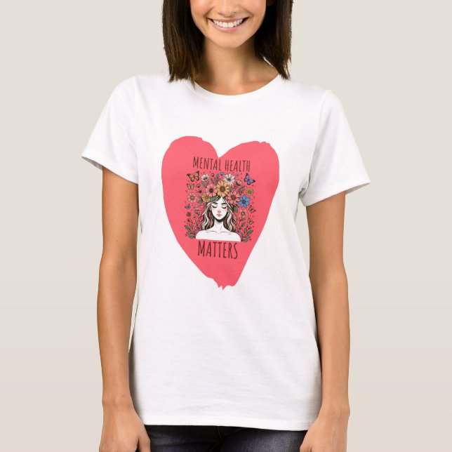 T-shirt La santé mentale est importante (Devant)