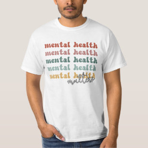 T-shirt La santé mentale est importante Sensibilisation ré