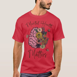T-shirt La santé mentale, les enjeux Cadeau Maladie cérébr