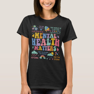 T-shirt La santé mentale, moteur de la femme L'anxiété ins