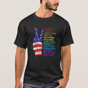 T-shirt La science, c'est la vie noire réelle, c'est la ge