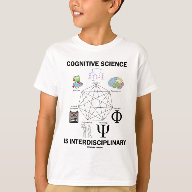T-shirt La science cognitive est interdisciplinaire (Devant)