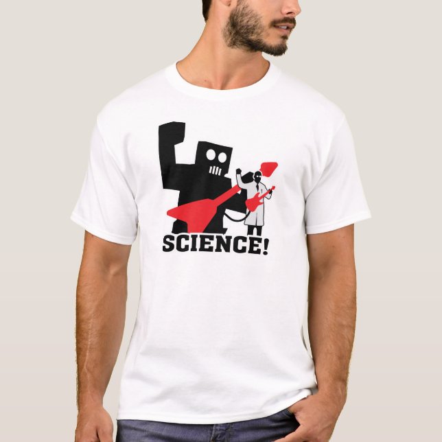 T-shirt La Science de ~ de robot de rock ! (Devant)