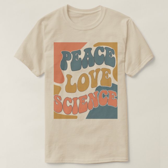T-shirt La science de l'amour pour la paix (Design devant)
