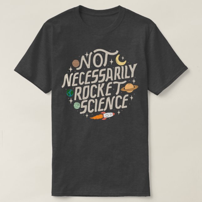 T-shirt La science des fusées (Design devant)