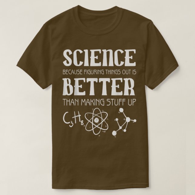 T-shirt La science en train de résoudre le problème (Design devant)