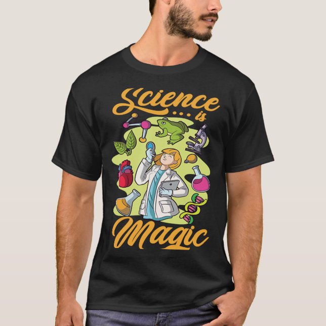 T-shirt La Science Est Comme Le Microscope À Instrument Ma (Devant)