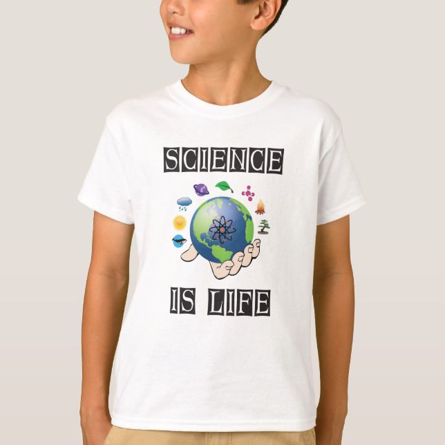 T-shirt La science est la vie (Devant)