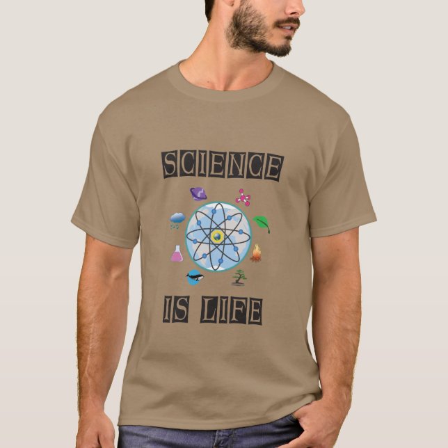 T-shirt La science est la vie (Devant)
