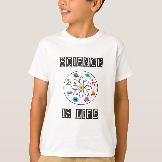 T-shirt La science est la vie (Devant)