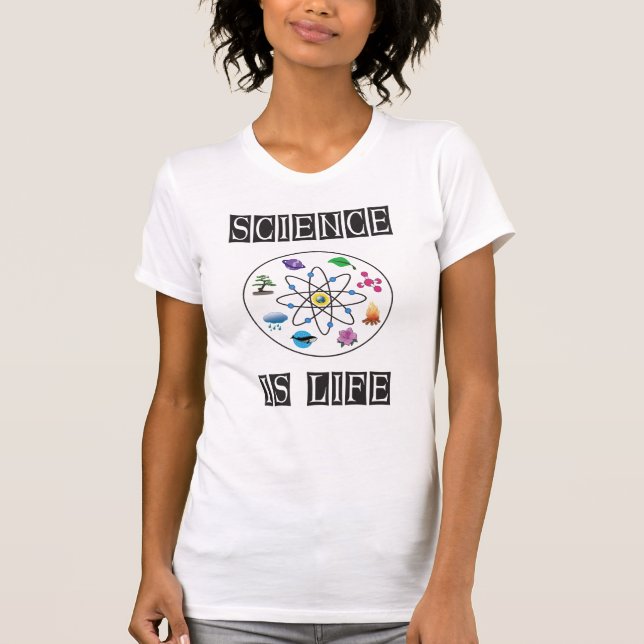 T-shirt La science est la vie (Devant)