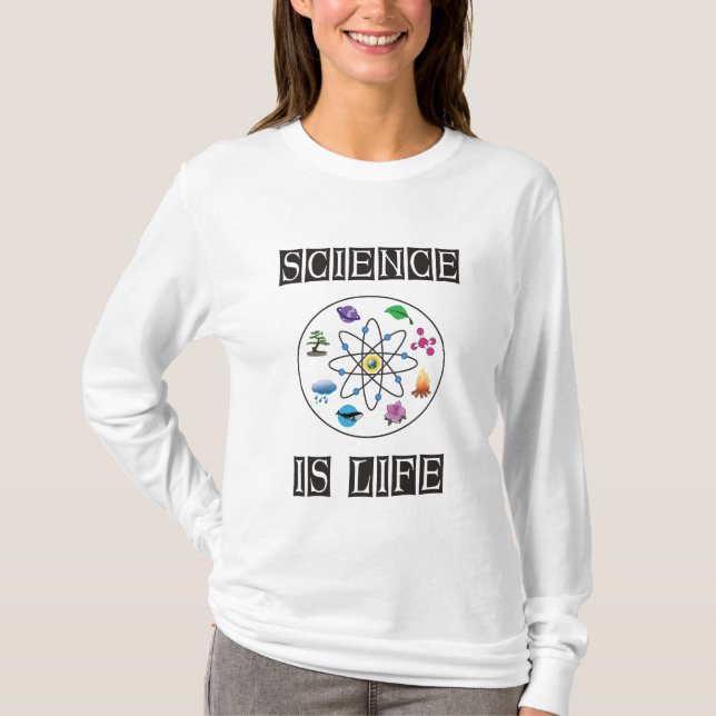 T-shirt La science est la vie (Devant)