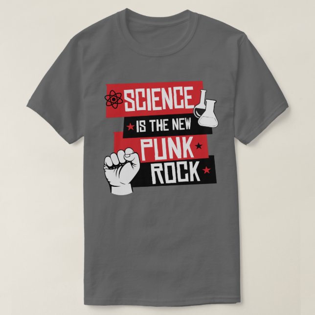 T-shirt La science est le nouveau punk rock (Design devant)