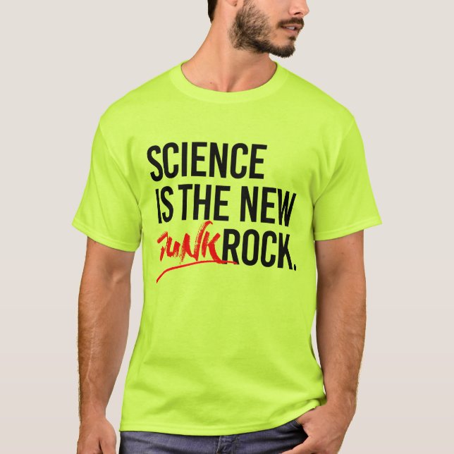T-SHIRT LA SCIENCE EST LE NOUVEAU ROCHER DE PUNK (Devant)