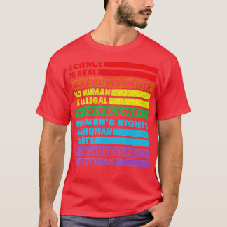 T-shirt La science est le vrai mois de la fierté de vie no