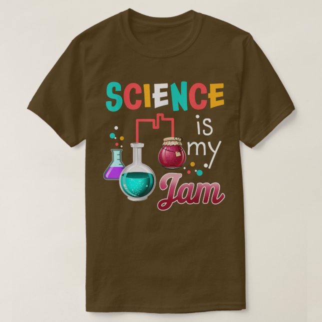 T-shirt La science est mon jambon drôle Enseignant Science (Design devant)