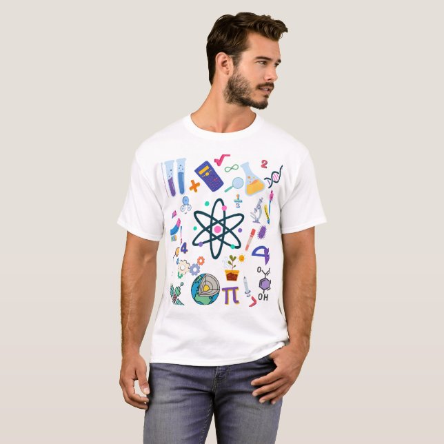T-shirt La science est partout – Outils scientifiques (Devant entier)