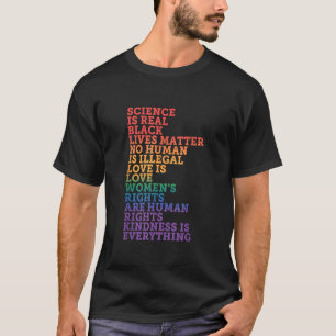 T-shirt La science est réelle BLM L'amour est amour La gen