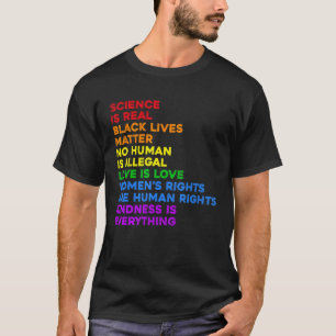 T-shirt La science est un véritable amour est amour droits