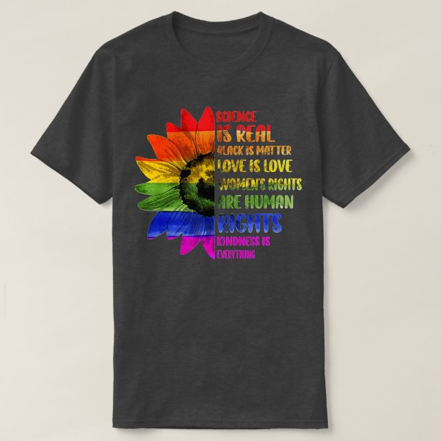 T-shirt La science est un vrai Black Lives Matde Pride Moi (Design devant)