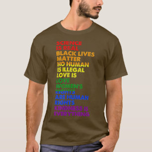 T-shirt La science est un vrai Black Lives Matde Pride Moi