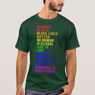 T-shirt La science est un vrai Black Lives Matde Pride Moi