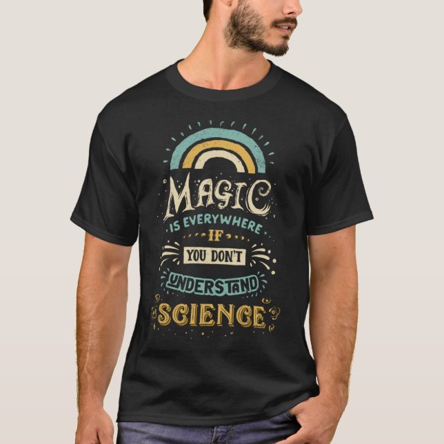 T-shirt La science est une fille magique (Devant)
