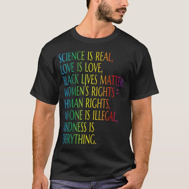 T-shirt La Science Est Une Vraie Bonté, Tout L'Amour (Devant)