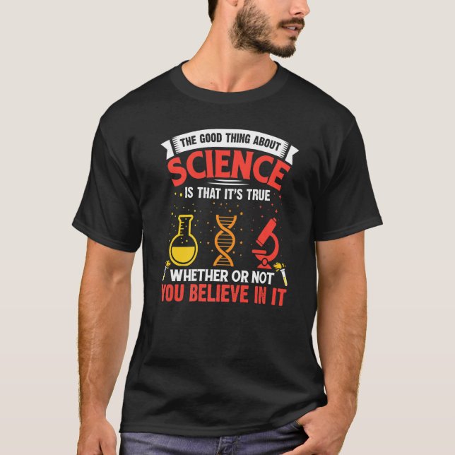 T-shirt La Science, La Bonne Chose Sur La Science (Devant)