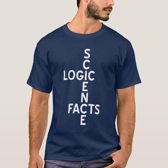 T-shirt La Science - logique - faits (Devant)