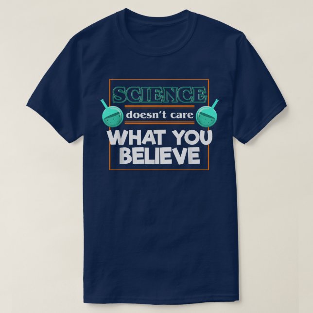 T-shirt La science ne s'intéresse pas à la physique (Design devant)