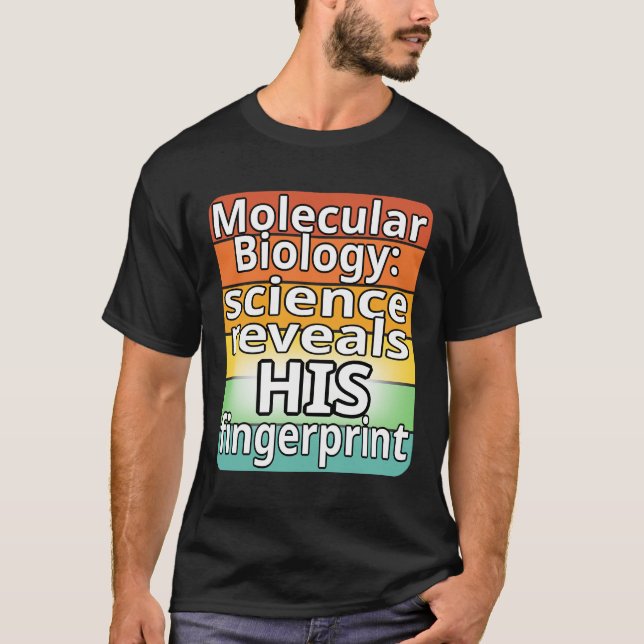 T-shirt La science révèle son empreinte digitale (Devant)