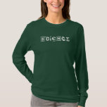 T-shirt La Science scientifique de symboles<br><div class="desc">La Science !  Soufre,  celcius,  tube à essai,  e=mc2,  azote,  microscope,  sigma… tous les symboles que vous devez orthographier la science !  Toutes les branches de la science peuvent coexister.  Obtenez ceci aujourd'hui pour vous-même,  ou votre scientifique,  ballot,  ou geek préféré.</div>