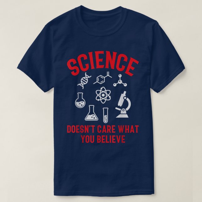 T-shirt La science se fiche de ce que vous croyez1852 (Design devant)