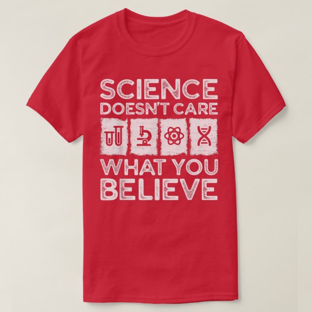 T-shirt La science se fiche de ce que vous croyez Hommes F (Design devant)
