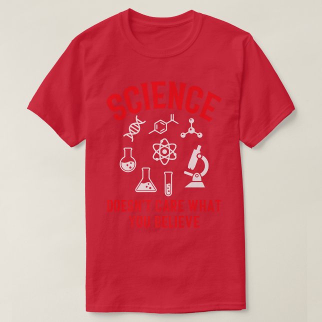 T-shirt La science se fiche de ce que vous croyez Premium  (Design devant)