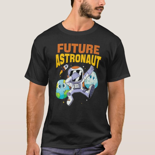 T-shirt La science spatiale Rocket L'avenir de l'univers (Devant)