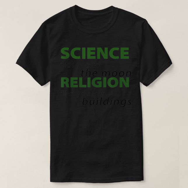T-shirt La science vous emmène sur la lune (Design devant)
