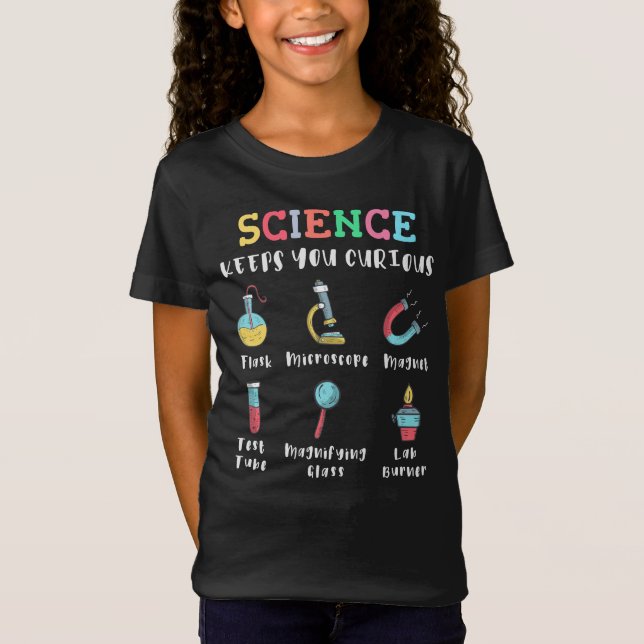 T-Shirt La science vous garde curieux (Devant)
