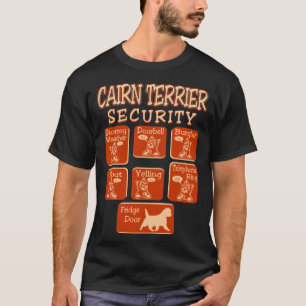 T-shirt La sécurité de chien de Terrier de cairn choie le
