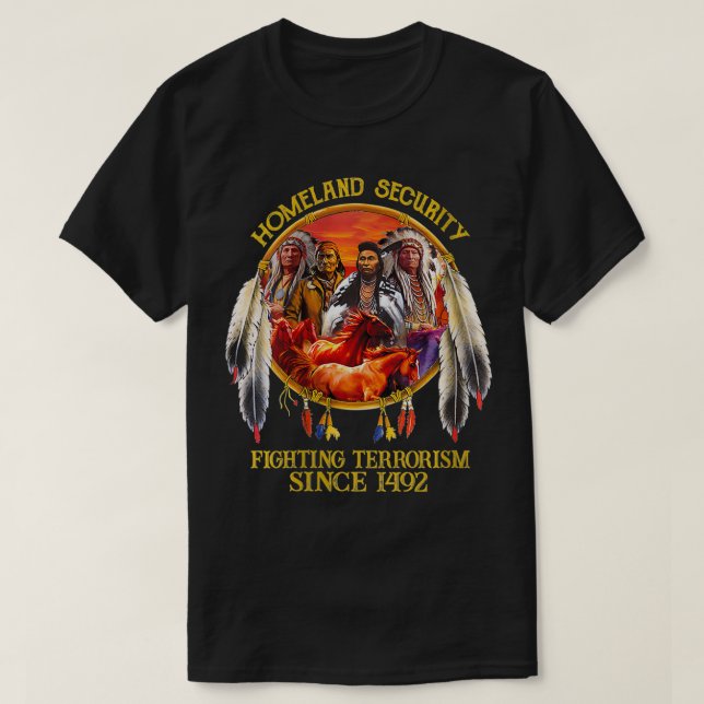 T-shirt La sécurité intérieure des femmes combat le terror (Design devant)