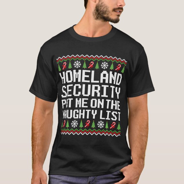 T-shirt La Sécurité Intérieure M'A Mis Sur La Mauvaise Lis (Devant)