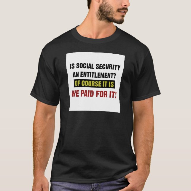 T-shirt La sécurité sociale est un droit, nous l'avons pay (Devant)