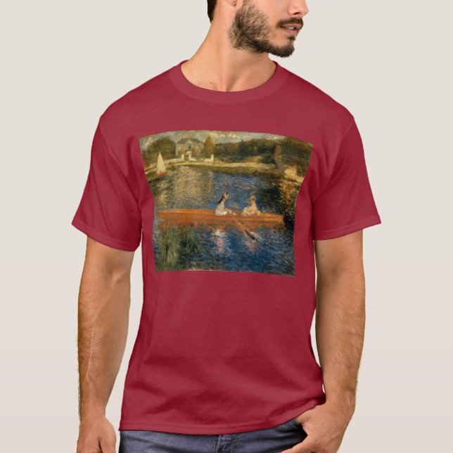 T-shirt La Seine de Renoir chez Asnières (le skiff) Ca (Devant)